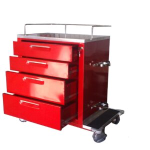 Carro rojo 4 cajones