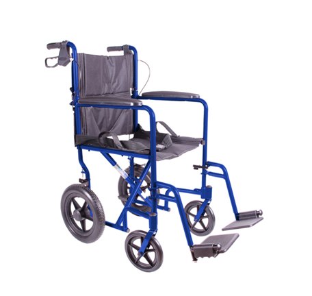 Silla de ruedas de traslado 12"